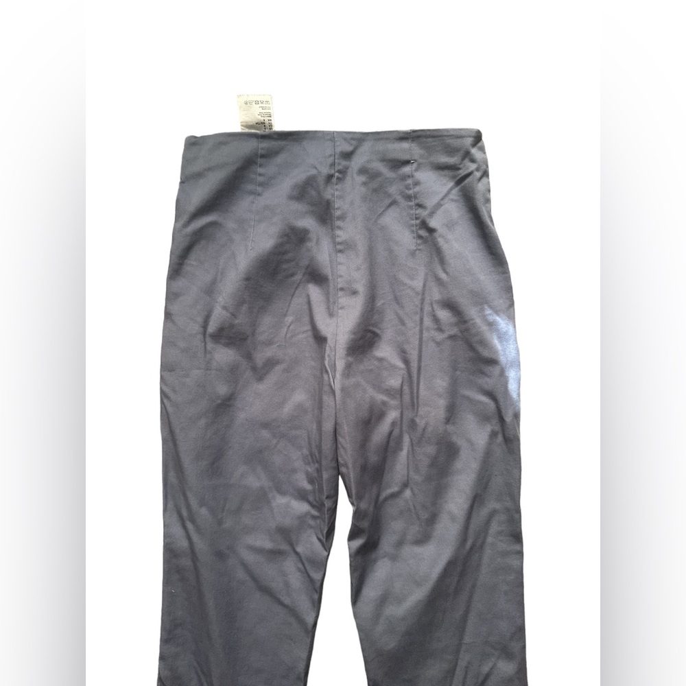 H&M Women’s Solid Cropped Blue/Greyish High Rise Pants - Picture 7 of 7